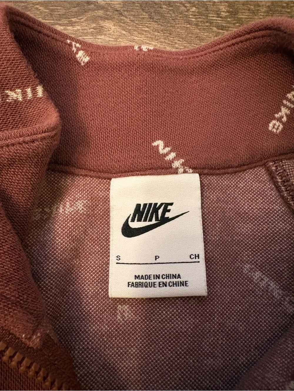 Nike zip up Sportswear Collection Women's Slim 1/2-Zip Long-Sleeve Logo Top